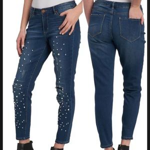 Plus Size 20w Vintage American Blues Pearl Skinny